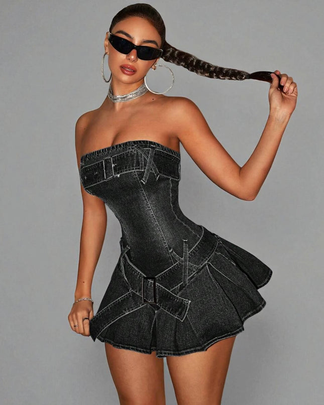 Robe Patineuse en Jean