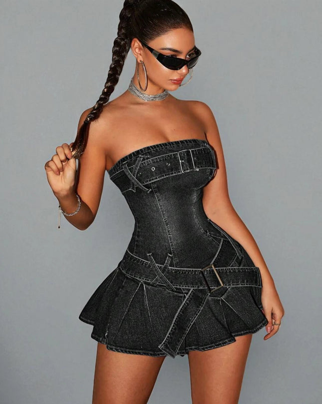 Robe Patineuse en Jean