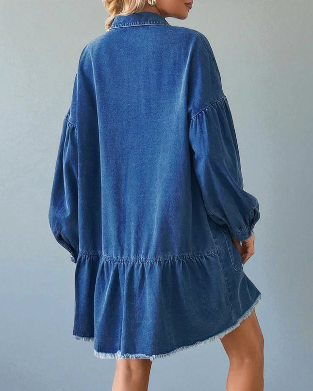 Robe Chemise Courte en Jean