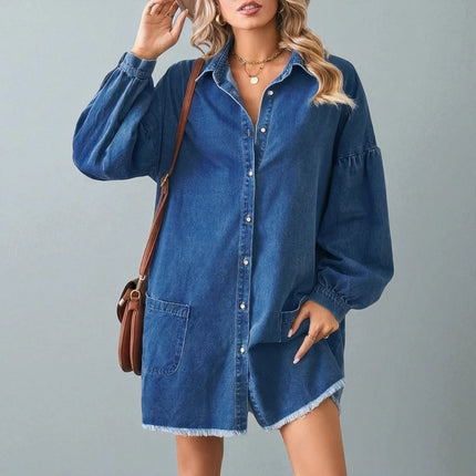 Robe Chemise Courte en Jean