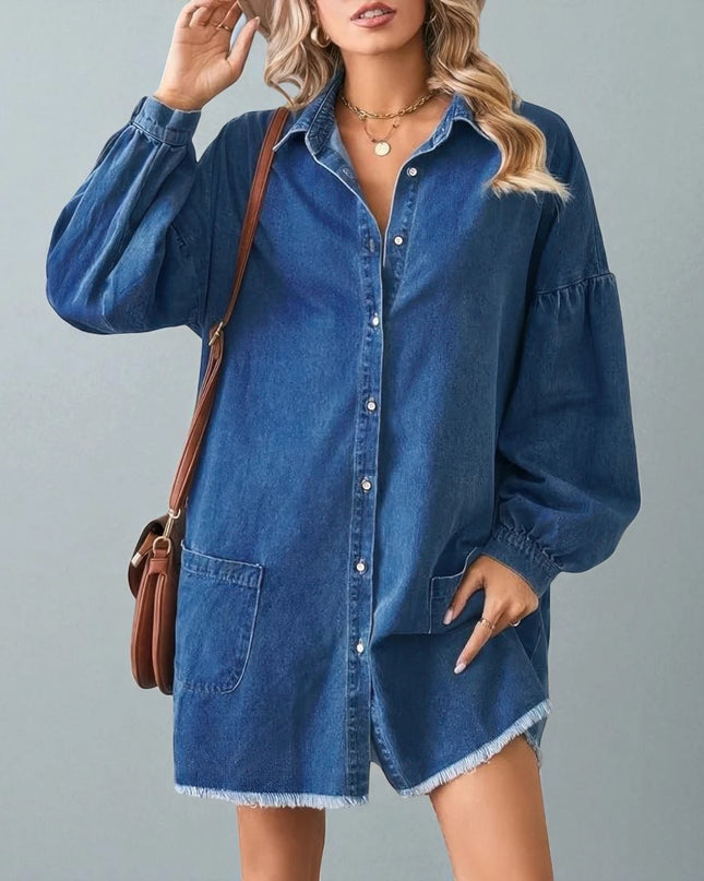 Robe Chemise Courte en Jean