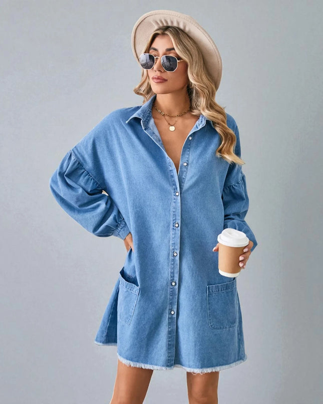 Robe Chemise en Jean Oversize