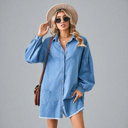 Robe Chemise en Jean Oversize