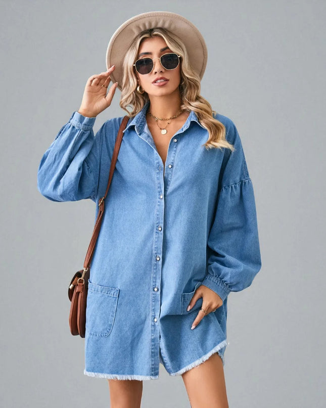Robe Chemise en Jean Oversize