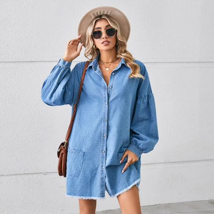 Robe Chemise en Jean Oversize