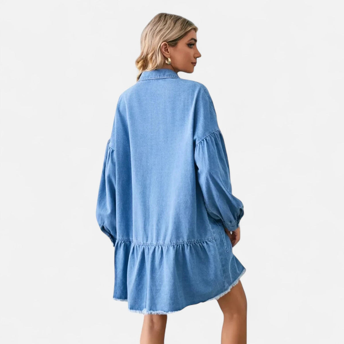 Robe chemise en jean oversize