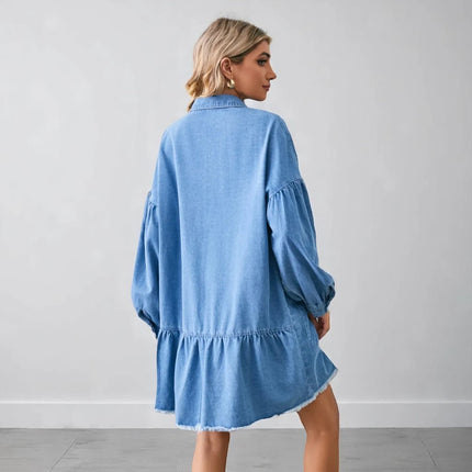 Robe Chemise en Jean Oversize