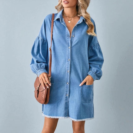 Robe Chemise en Jean Oversize