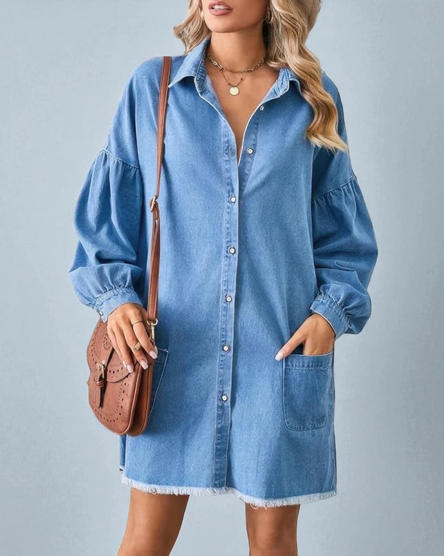 Robe Chemise en Jean Oversize