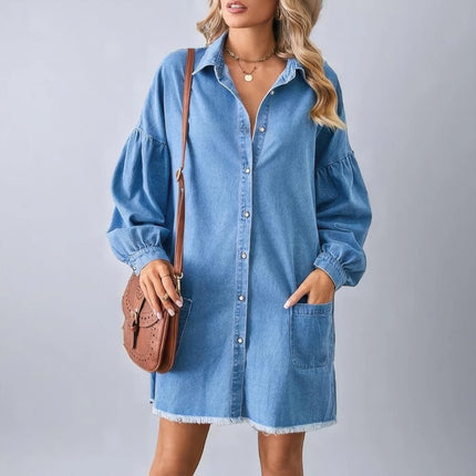 Robe Chemise en Jean Oversize