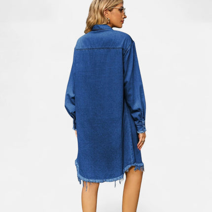 Robe chemisier en jean