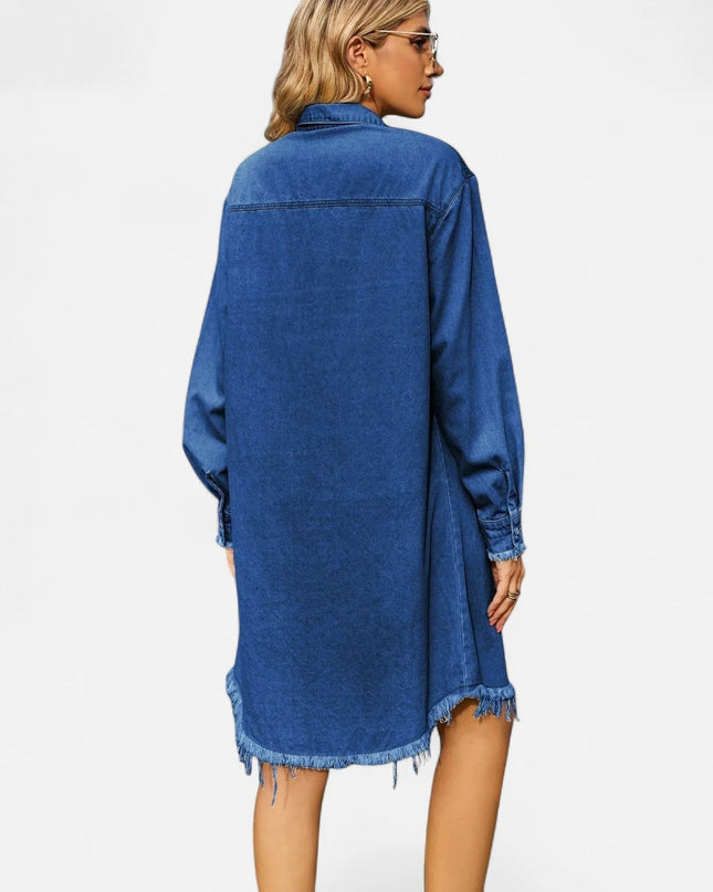 Robe chemisier en jean
