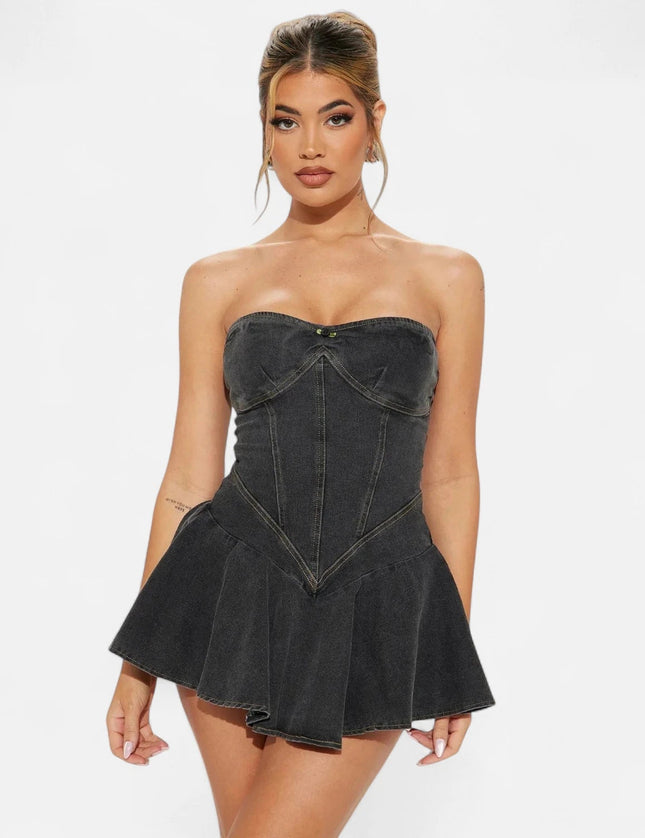 Robe de soirée en jean