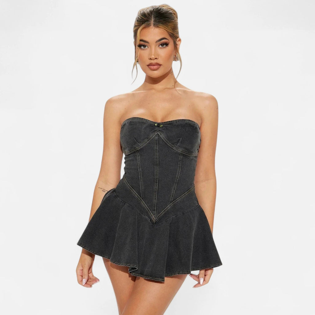 Robe de soirée en jean