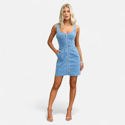 Robe en jean ajustée
