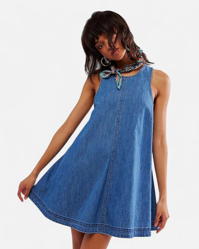 Robe en jean ample