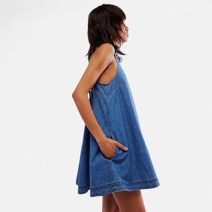 Robe en jean ample