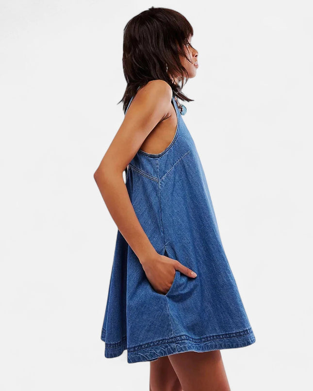 Robe en jean ample