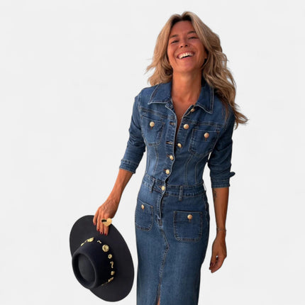 Robe en jean automne