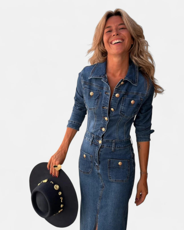 Robe en jean automne