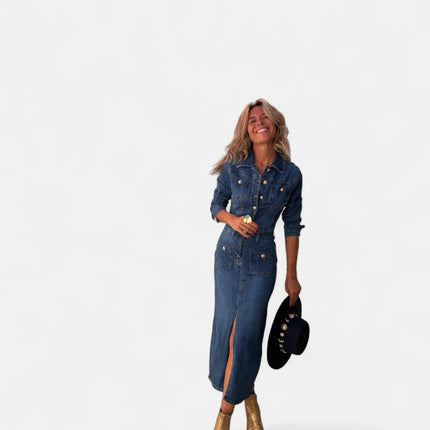 Robe en jean automne