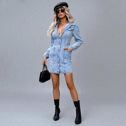 Robe en Jean Bleu Clair
