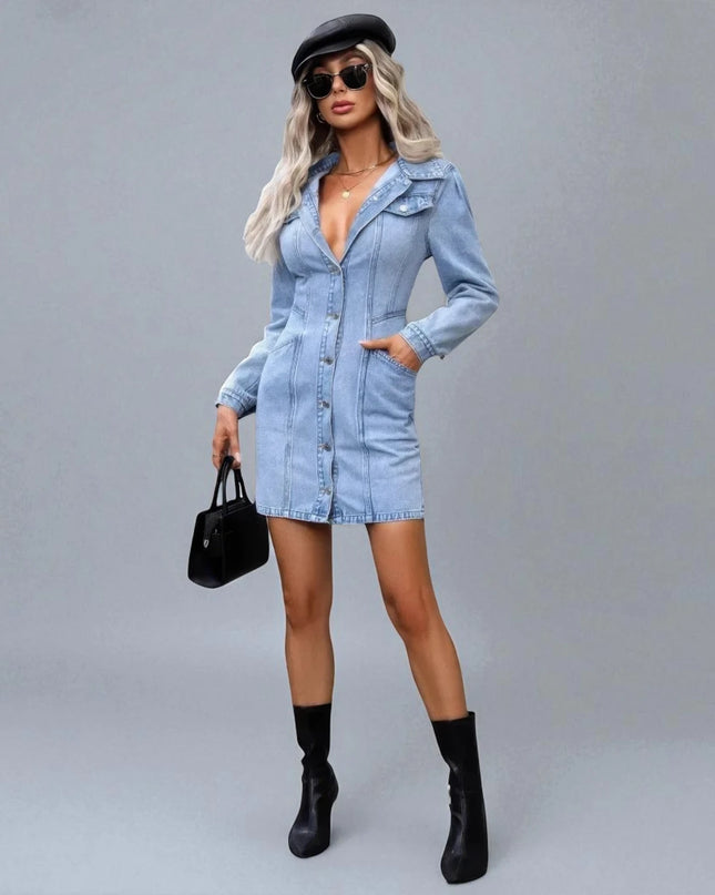 Robe en Jean Bleu Clair