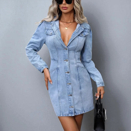 Robe en Jean Bleu Clair