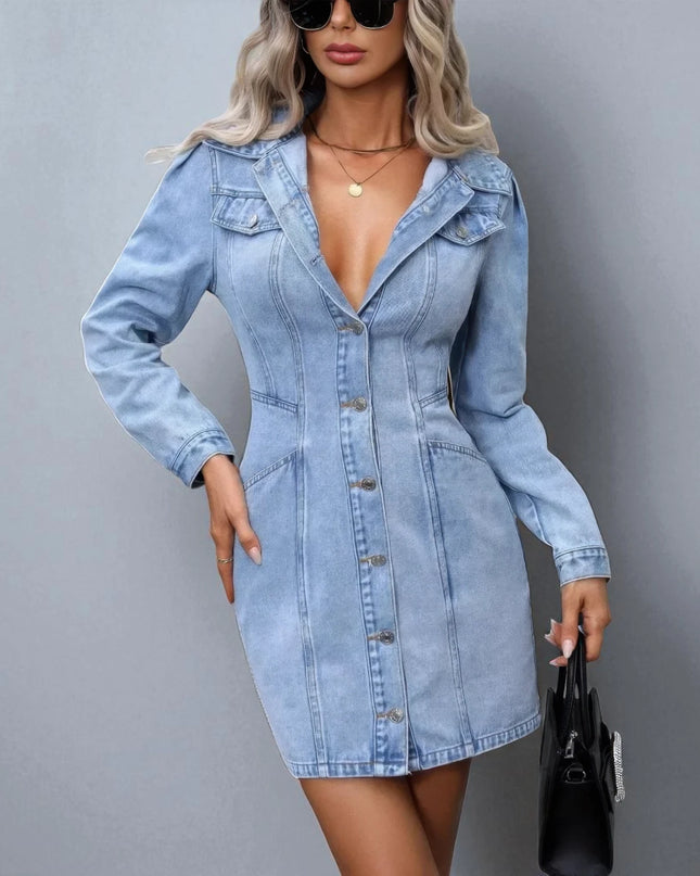 Robe en Jean Bleu Clair