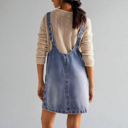 Robe en jean clair