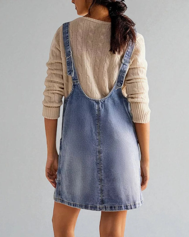 Robe en jean clair