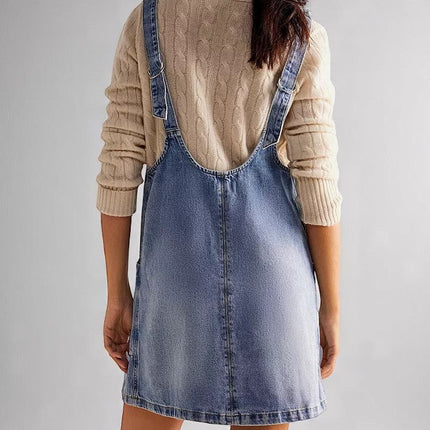Robe en Jean Bleu Clair Style Bohème