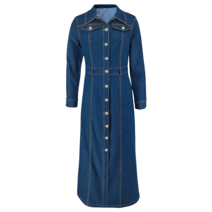 Robe en Jean Boutonnée Devant