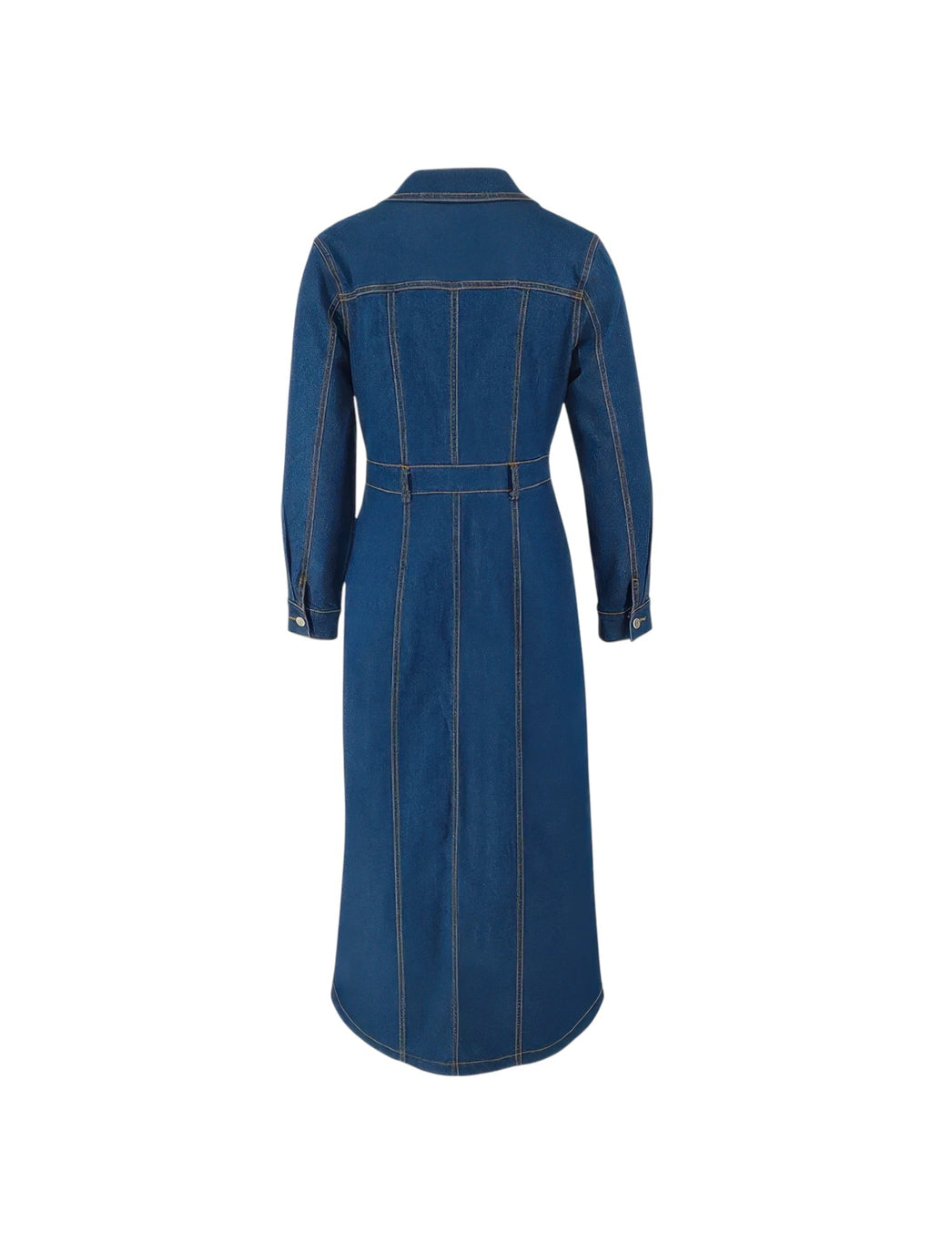 Robe en jean boutonnée devant