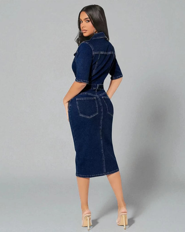 Robe en Jean Brut