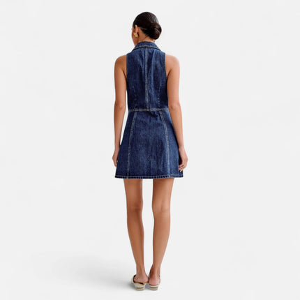 Robe en jean cintrée