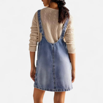 Robe en jean clair