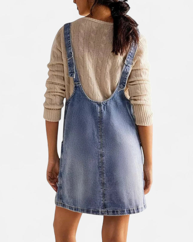 Robe en jean clair