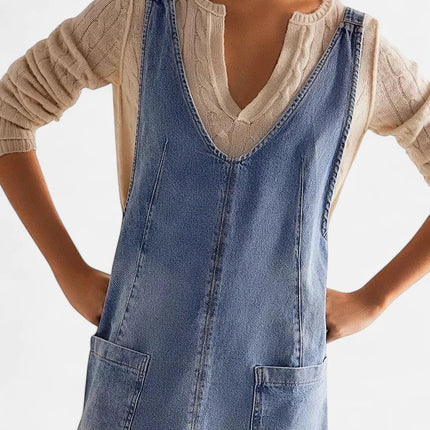 Robe en jean clair