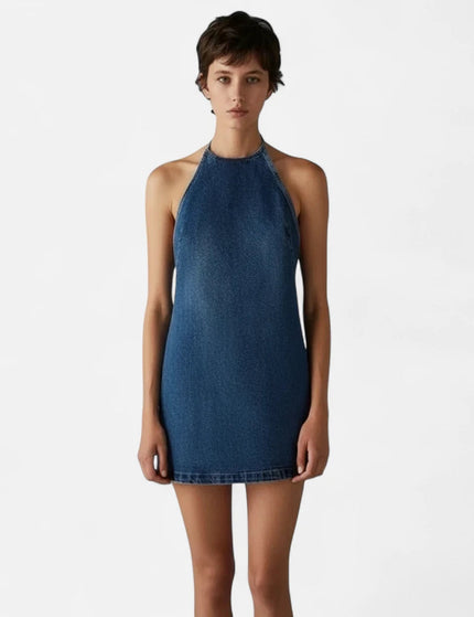 Robe en jean dos nu