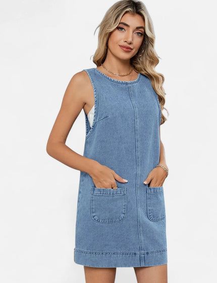 Robe en jean droite