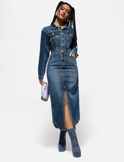 Robe en jean hiver femme