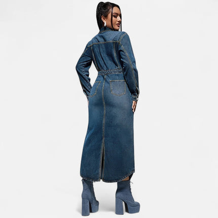 Robe en jean hiver femme