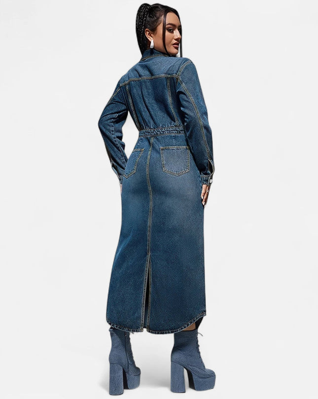 Robe en jean hiver femme