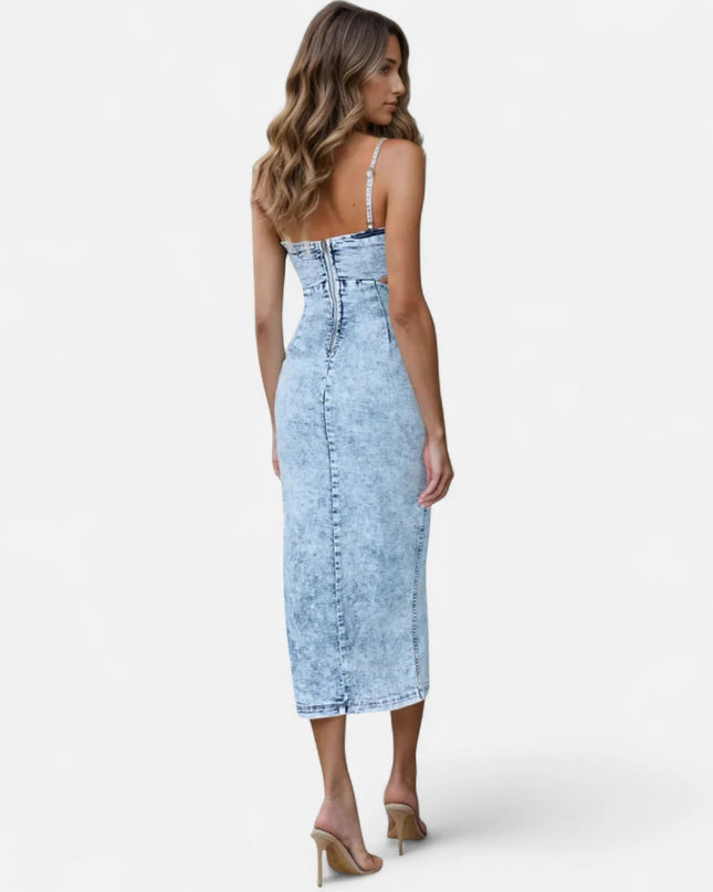 Robe en jean midi
