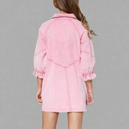 Robe en Jean Rose