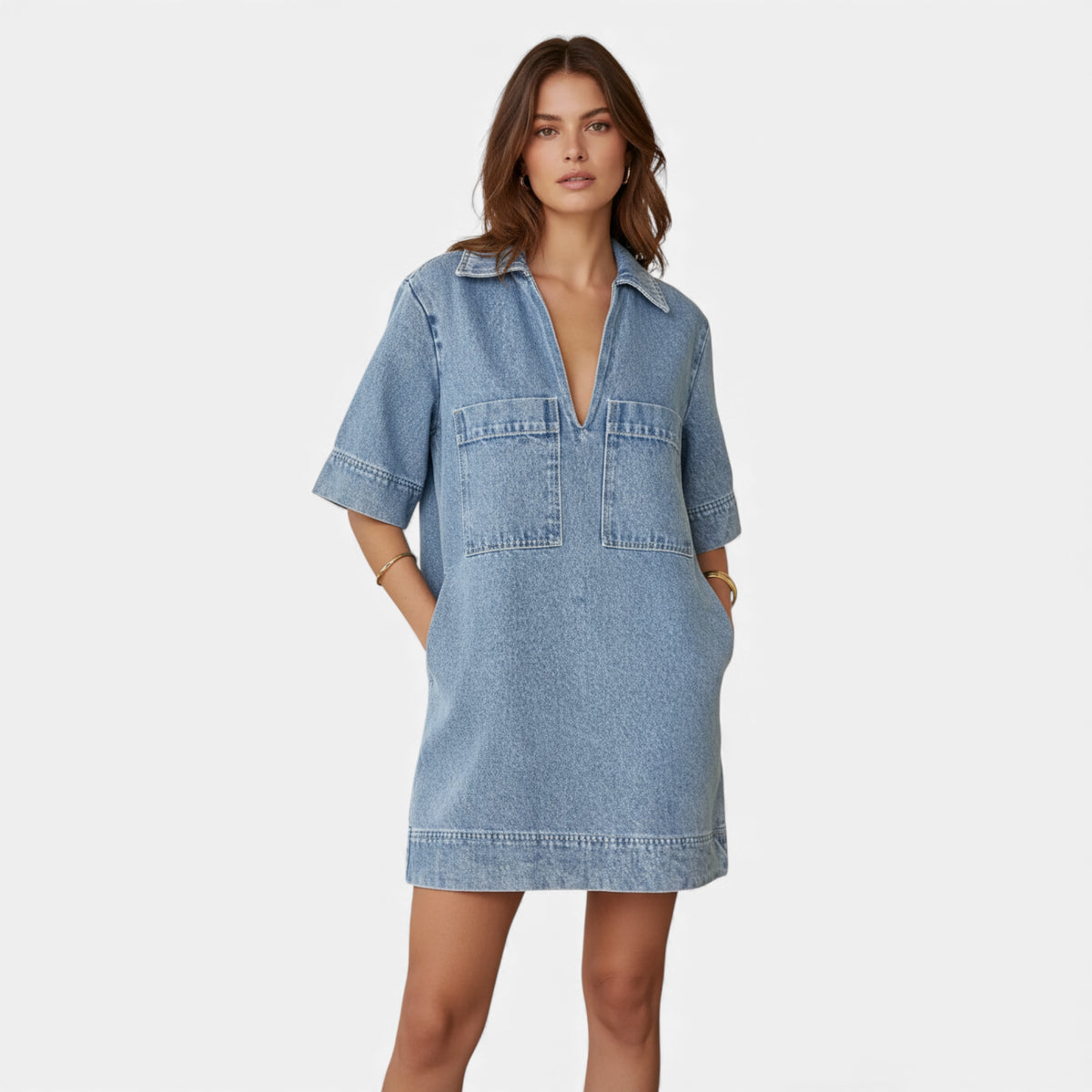 Robe en jean souple