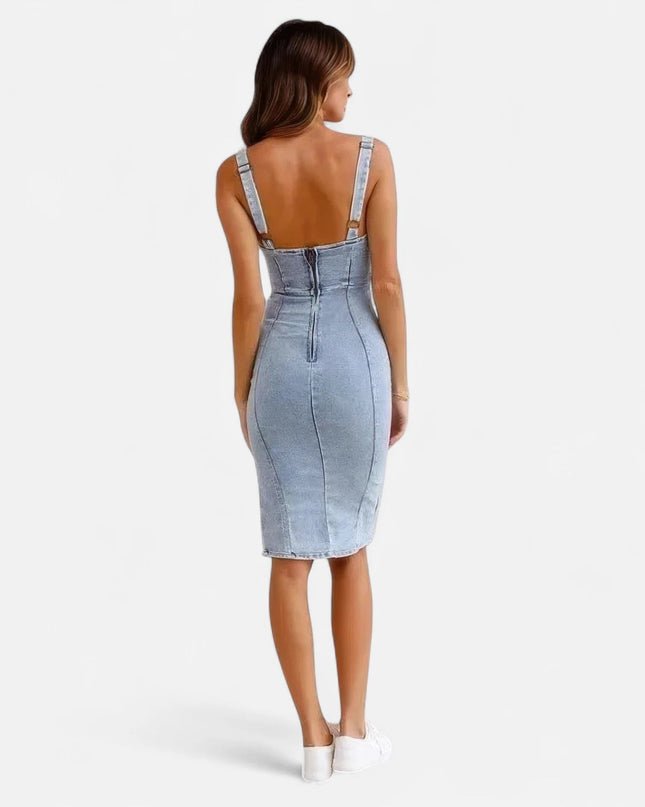 Robe en jean stretch