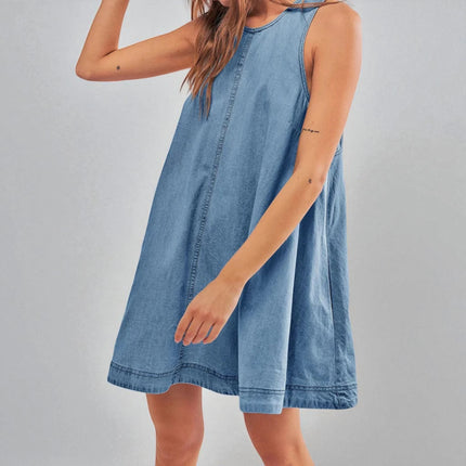 Robe trapèze en jean