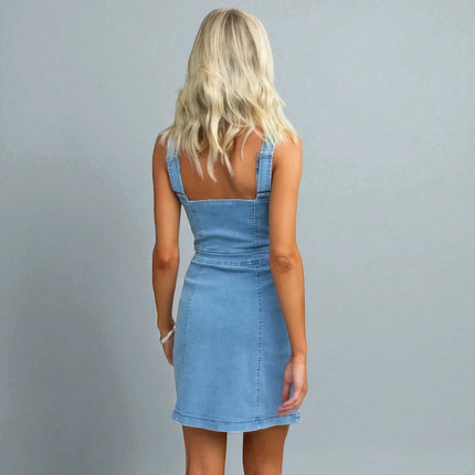Robe en jean ajustée